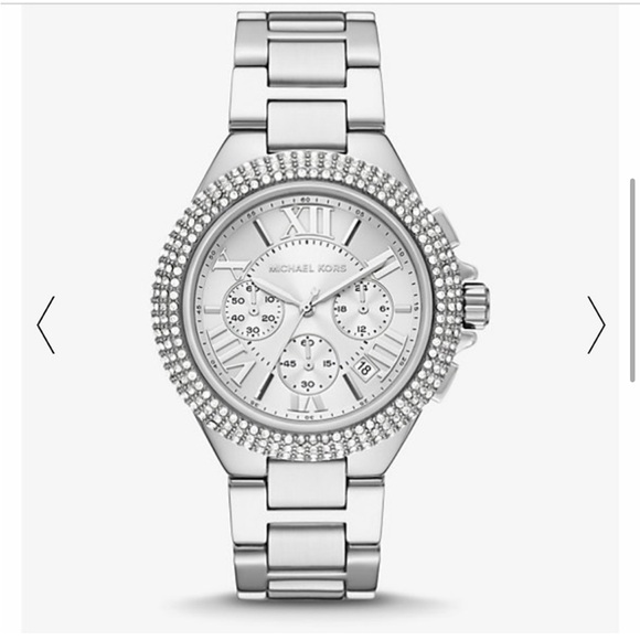 Michael Kors Camille Silver Watch - Picture 1 of 12